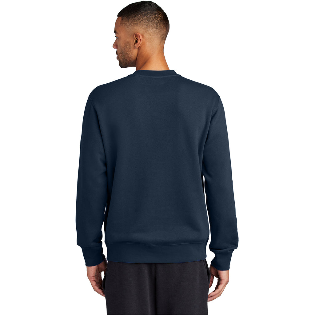 Nike Men's Midnight Navy Club Fleece Sleeve Swoosh Crew