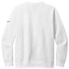 Nike Men's White Club Fleece Sleeve Swoosh Crew