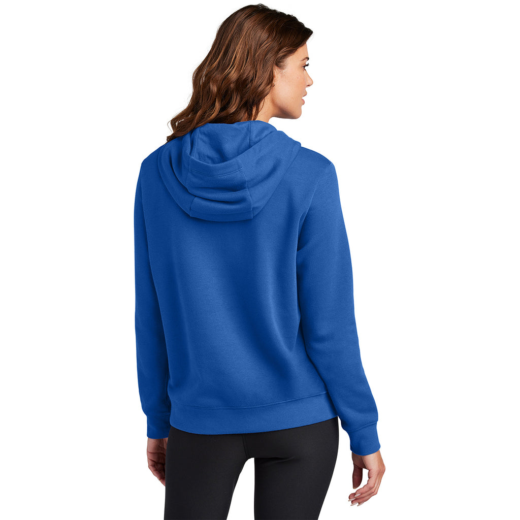 Nike Women's Game Royal Club Fleece Sleeve Swoosh Pullover Hoodie