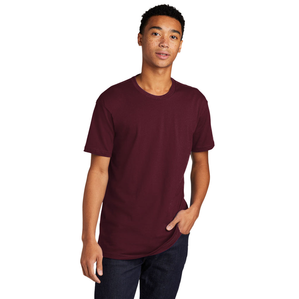 Next Level Unisex Maroon Cotton Tee