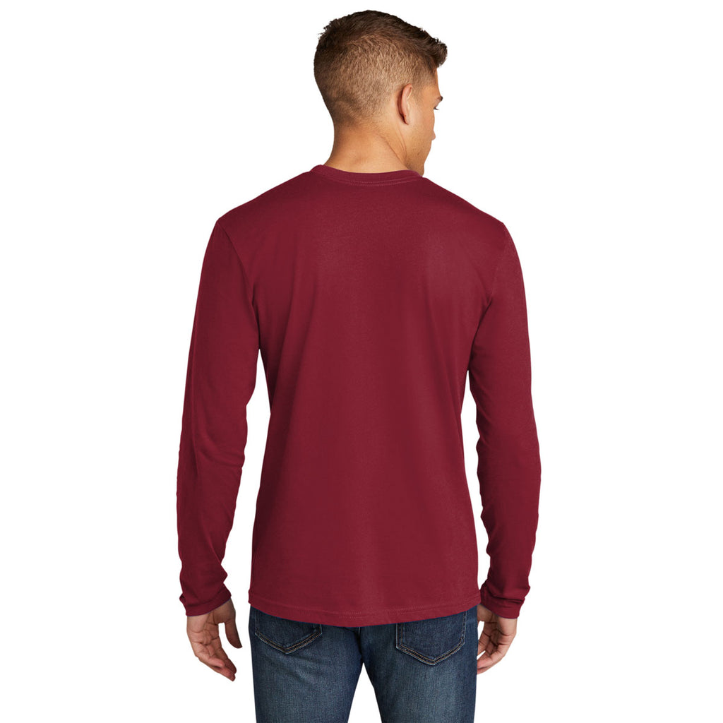 Next Level Men's Cardinal Cotton Long Sleeve Tee