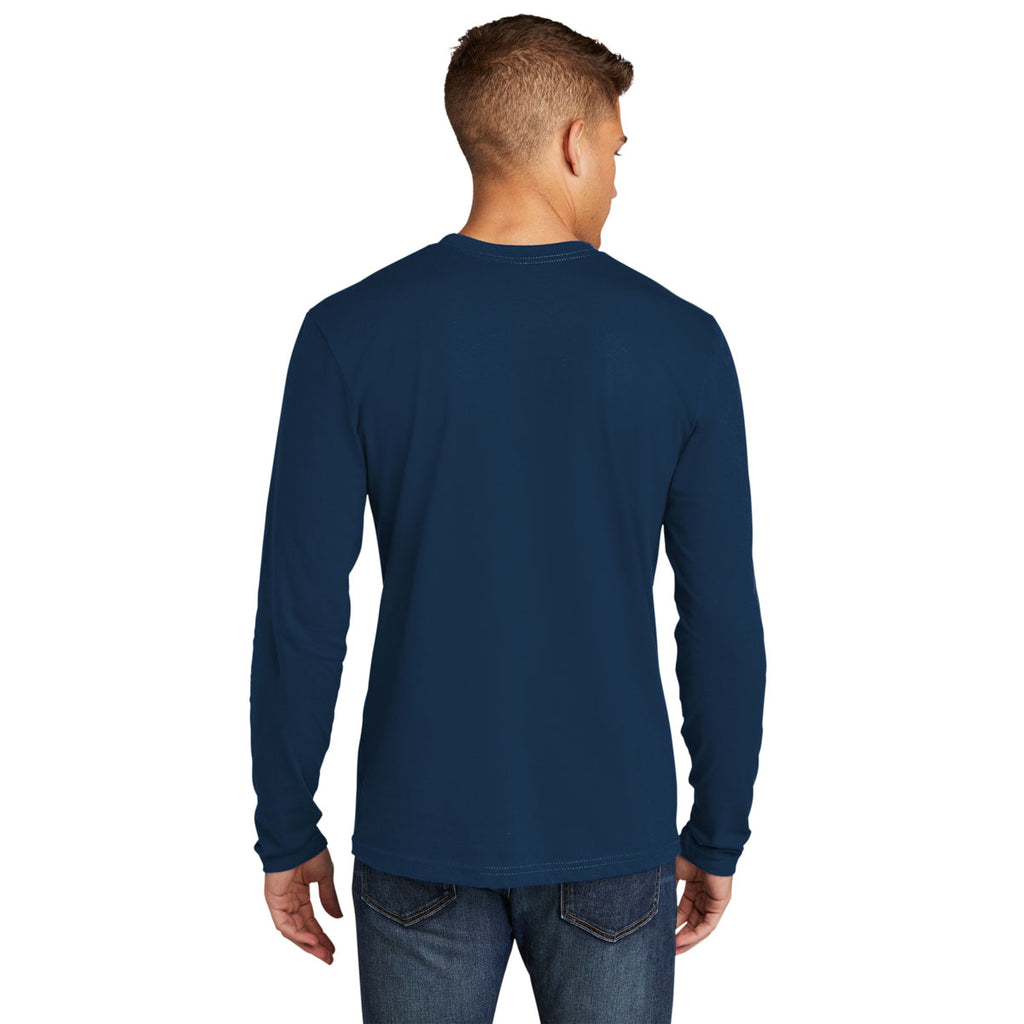 Next Level Men's Cool Blue Cotton Long Sleeve Tee