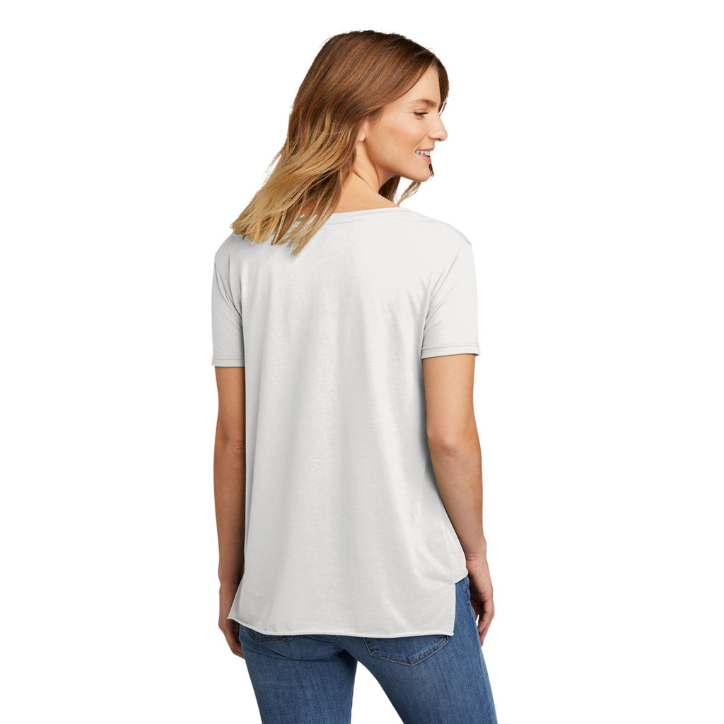 Next Level Women's White Festival Scoop Neck Tee