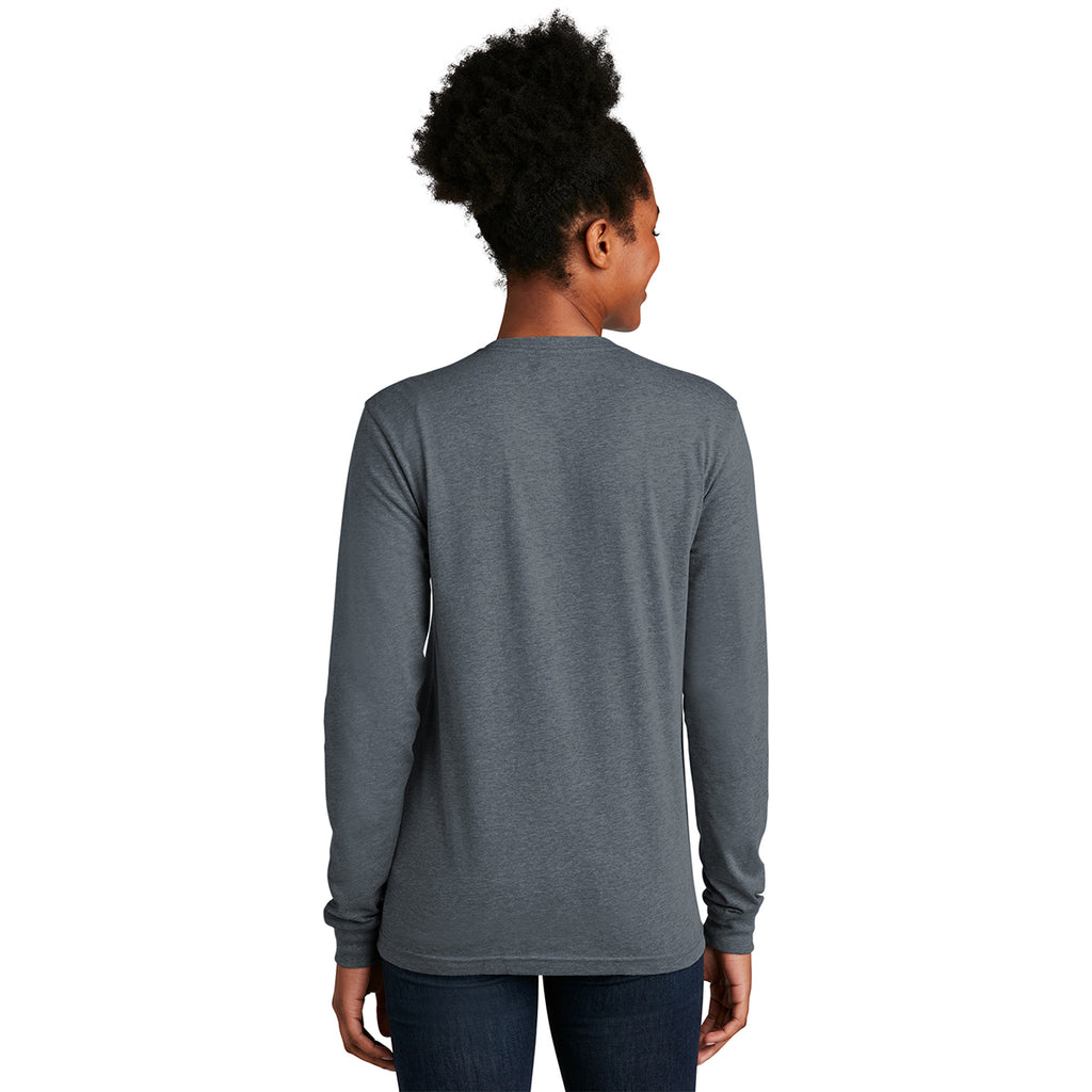 Next Level Apparel Unisex Indigo CVC Long Sleeve Tee