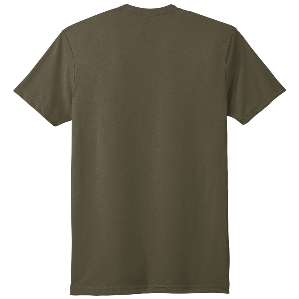 Next Level Unisex Military Green CVC Sueded Tee