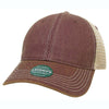 Legacy Burgundy/Khaki Old Favorite Trucker Cap