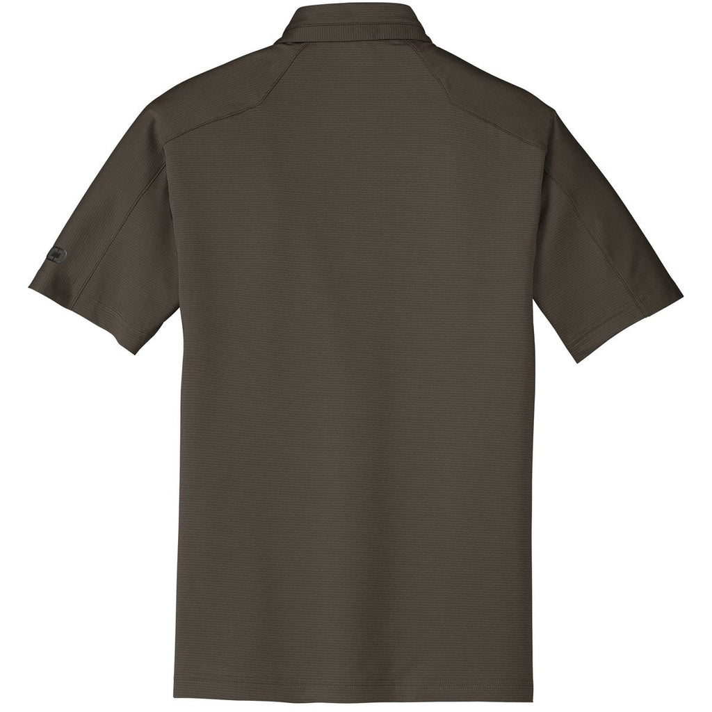 OGIO Men's Cargo Brown Linear Polo