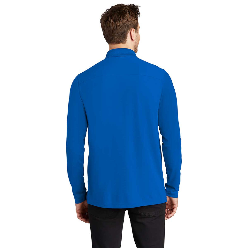 OGIO Men's Electric Blue Caliber 2.0 Long Sleeve Polo