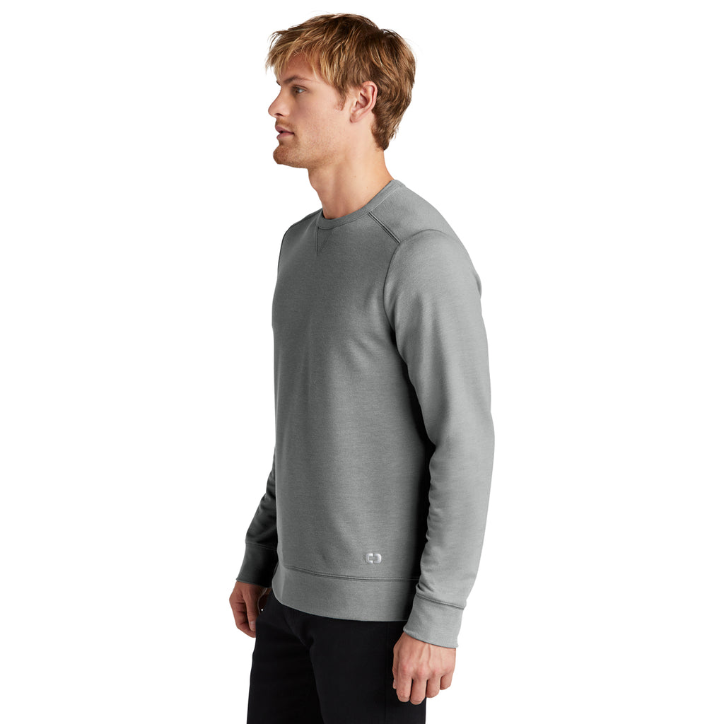 OGIO Men's Tarmac Grey Heather Luuma Flex Long Sleeve Crew