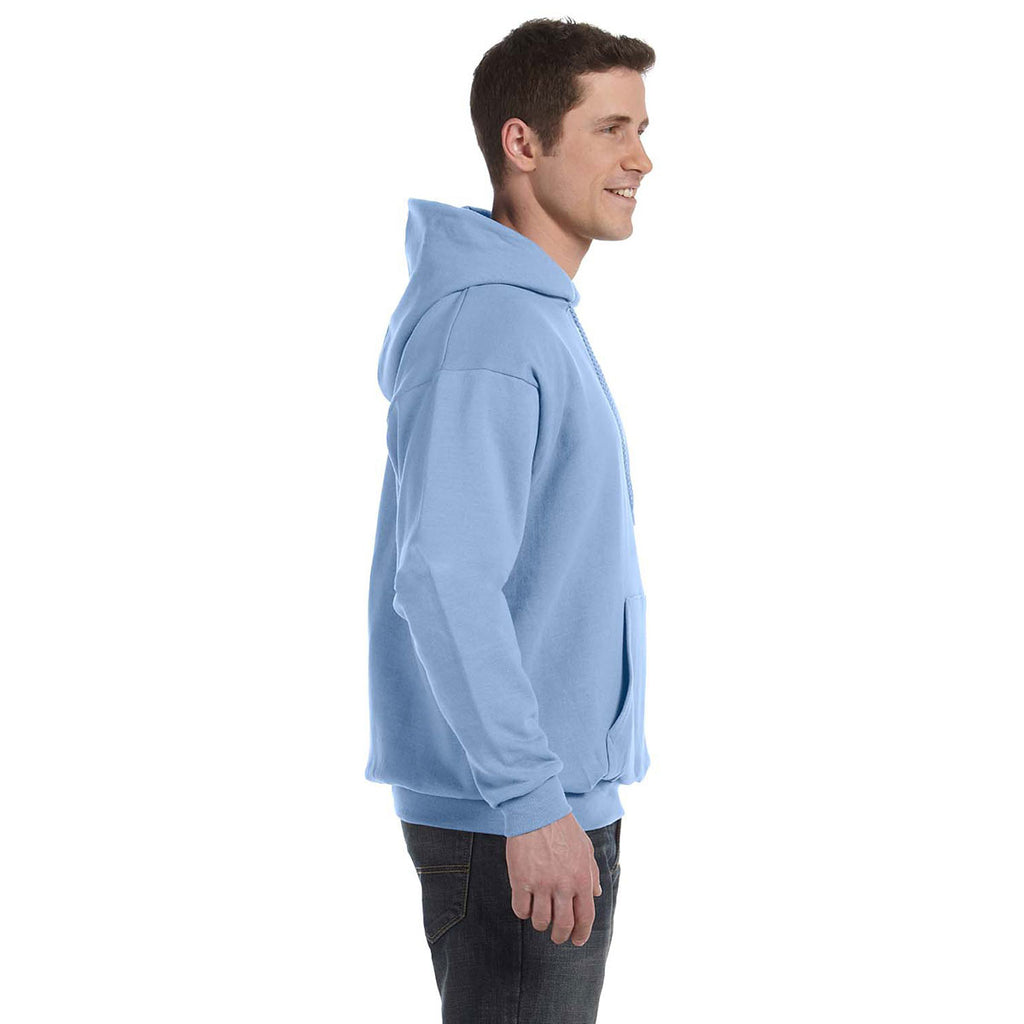 Hanes Men's Light Blue 7.8 oz. EcoSmart 50/50 Pullover Hood