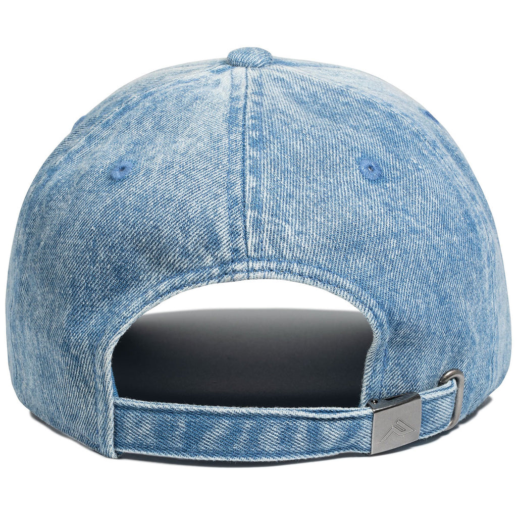 Pacific Headwear Medium Wash Hybrid Denim Dad Cap