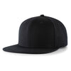 Pacific Headwear Black Wool Blend Heather Snapback Cap