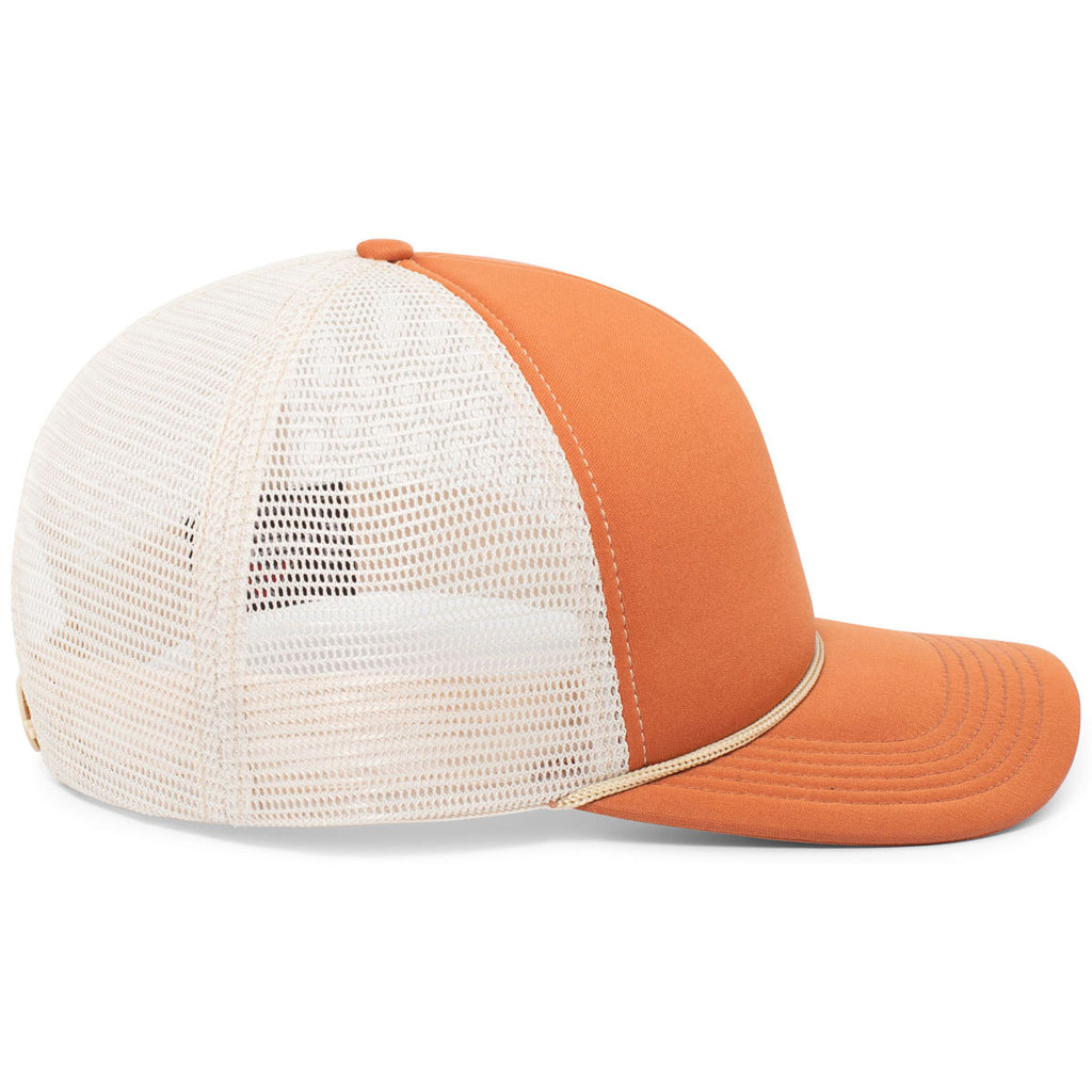 Pacific Headwear Rust/Khaki/Rust Foamie Fresh Trucker Cap