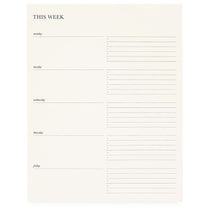 Sugar Paper Cream The Weekly Pad