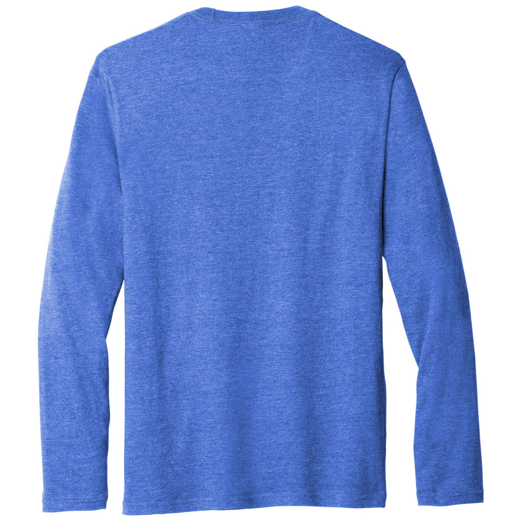 Port & Company Men's Heather Royal Tri-Blend Long Sleeve Tee