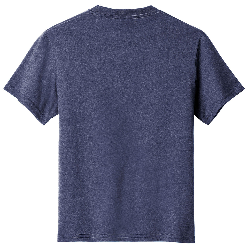 Port & Company Youth Team Navy Heather Fan Favorite Blend Tee