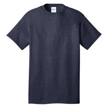 Port & Company Men's Heather Navy Core Cotton Tee