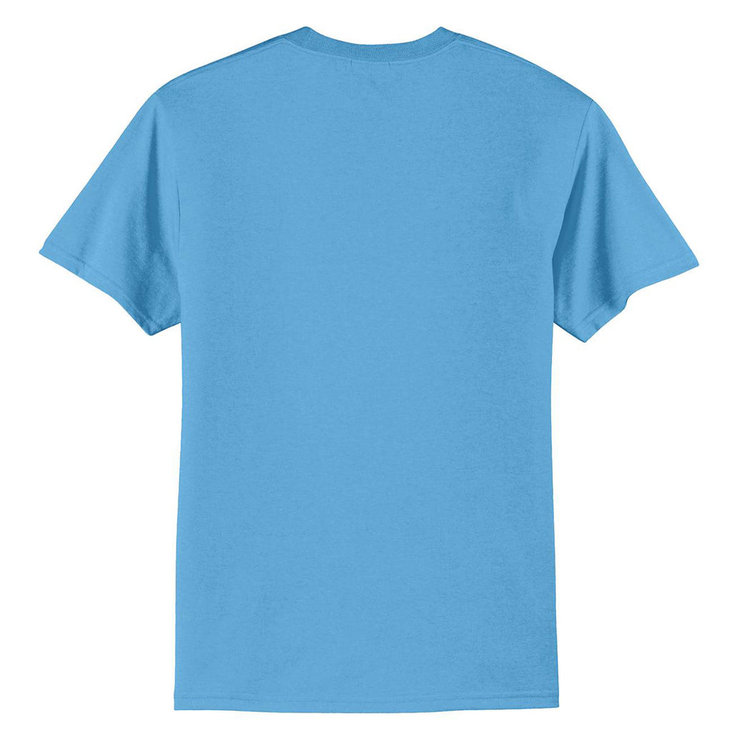 Port & Company Men's Aquatic Blue Core Blend Tee