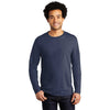 Port & Company Navy Blue Long Sleeve Bouncer Tee