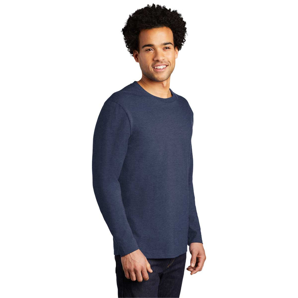 Port & Company Team Navy Heather Long Sleeve Bouncer Tee