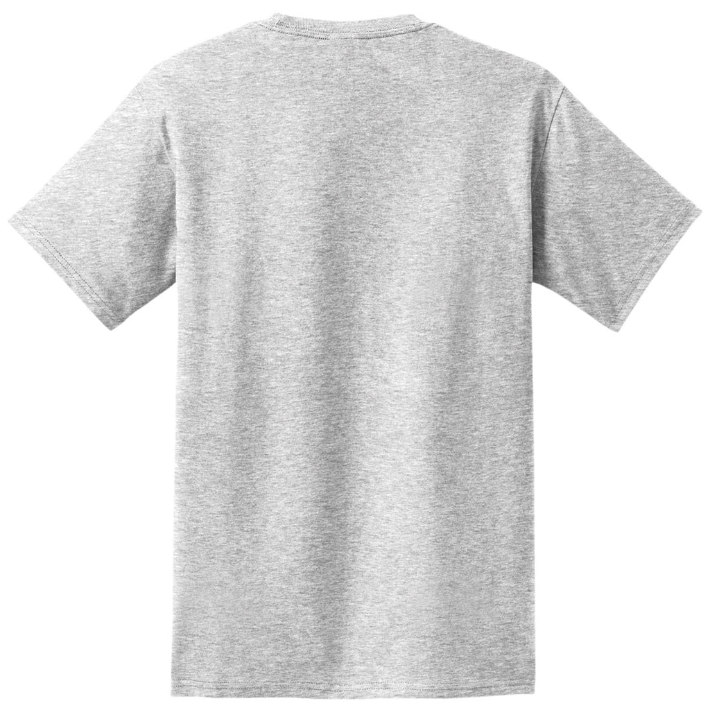 Port & Company Men's Ash Essential Pocket Tee