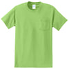 Port & Company Men's Lime Essential Pocket Tee