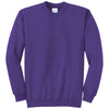 Port & Company Men's Purple Core Fleece Crewneck Sweatshirt