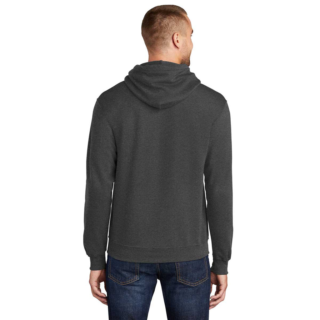 Port & Company Men's Dark Heather Grey Tall Core Fleece Pullover Hoodie