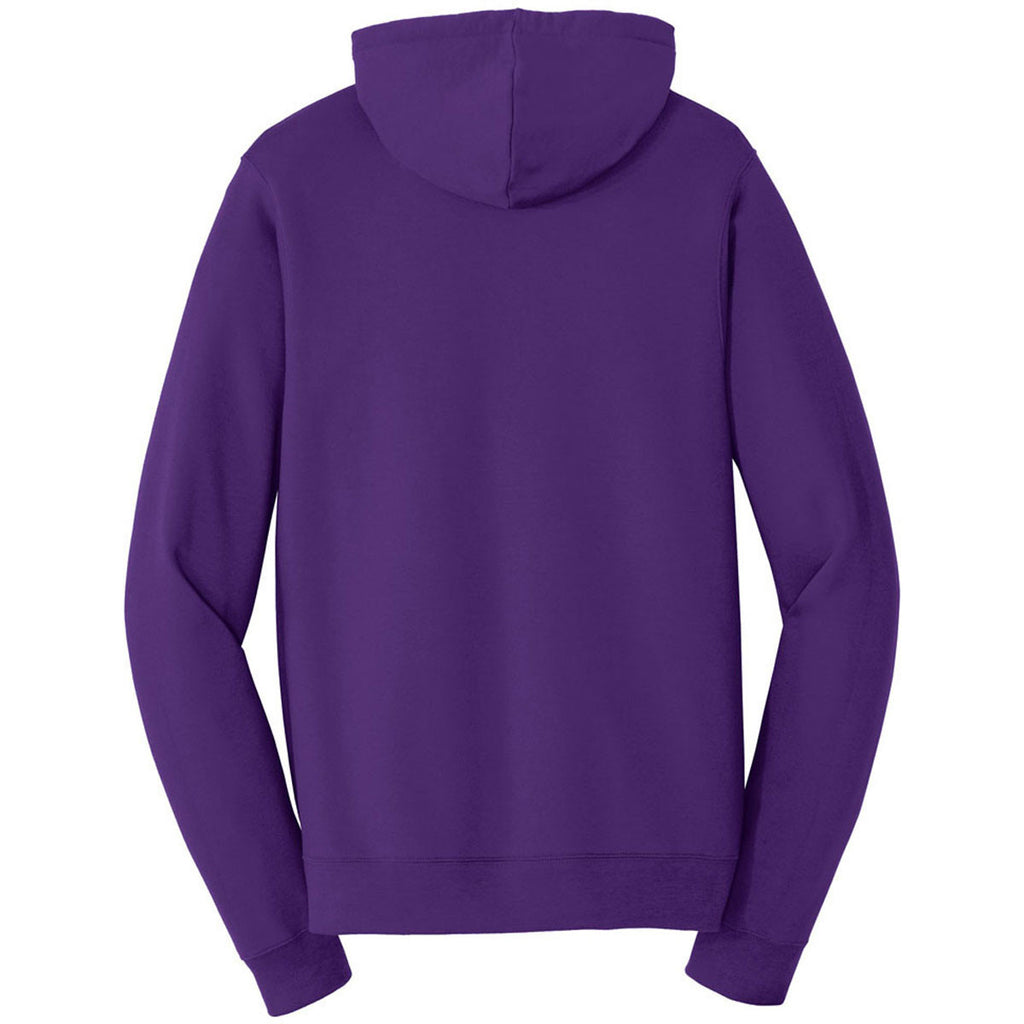 Port & Company Men's Team Purple Fan Favorite Fleece Pullover Hooded Sweatshirt