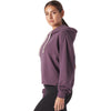 Glyder Women's Berry Wine Vintage Oversized Cropped Hoodie