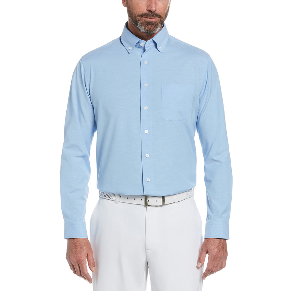 Perry Ellis Men's Little Boy Blue Tall Heathered Woven Shirt