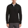 Perry Ellis Men's Black Heather 1/4 Zip Pullover