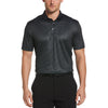 Perry Ellis Men's Caviar Black Short Sleeve Printed Polo