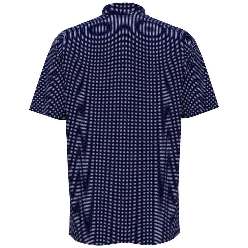 Perry Ellis Men's Peacoat Navy Short Sleeve Printed Polo