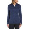 Perry Ellis Women's Peacoat Navy Heather 1/4 Zip Pullover