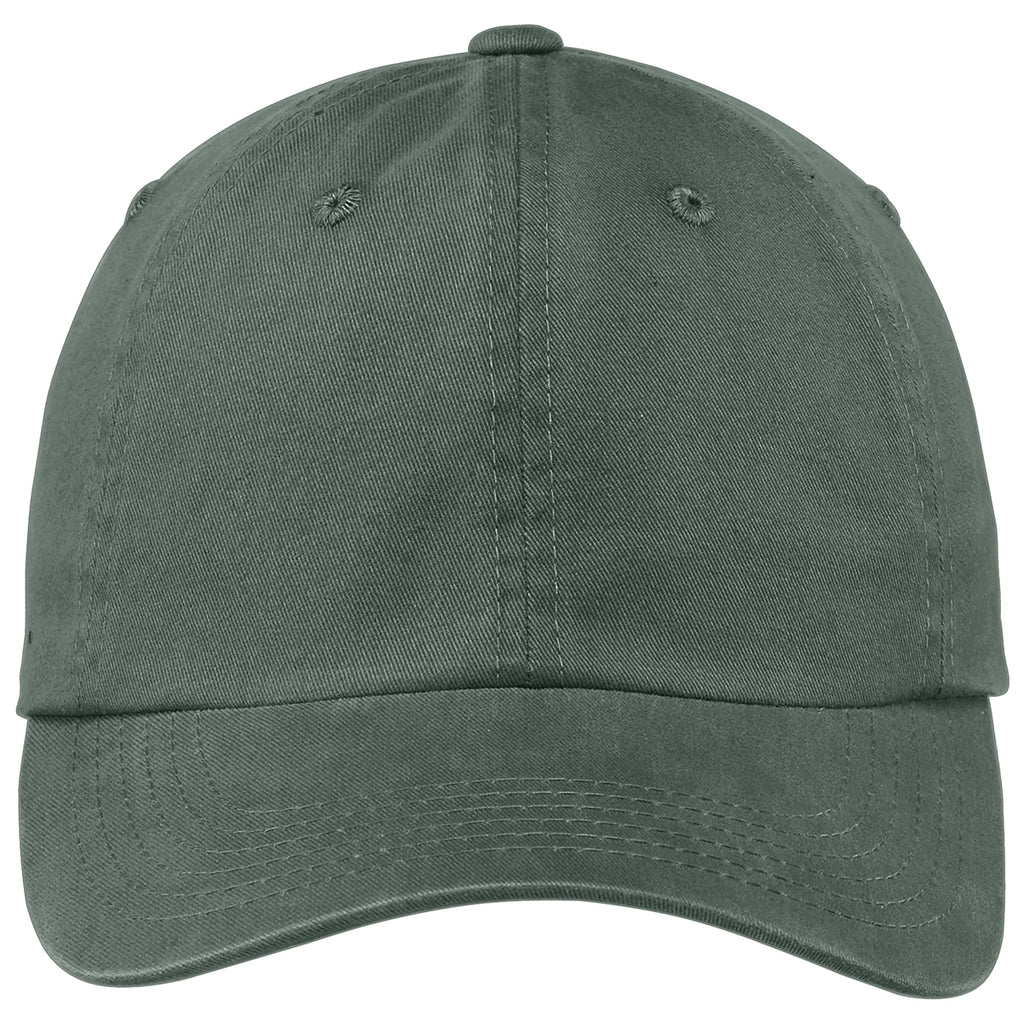 Port Authority Green Garment Washed Cap