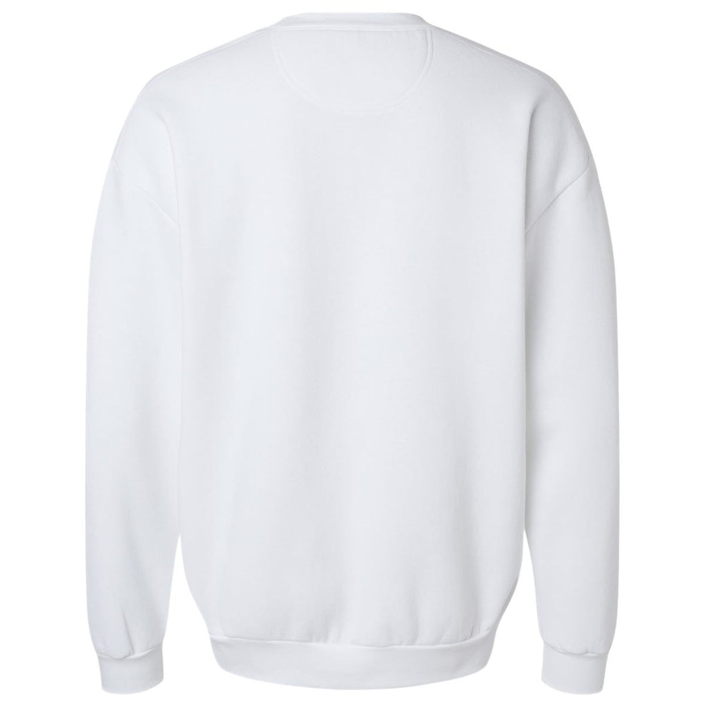 American Apparel Unisex White ReFlex Fleece Crewneck Sweatshirt