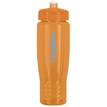 QNCH Orange SAHARA 28 oz. Eco-Polyclear Sports Bottle with Push/Pull Lid