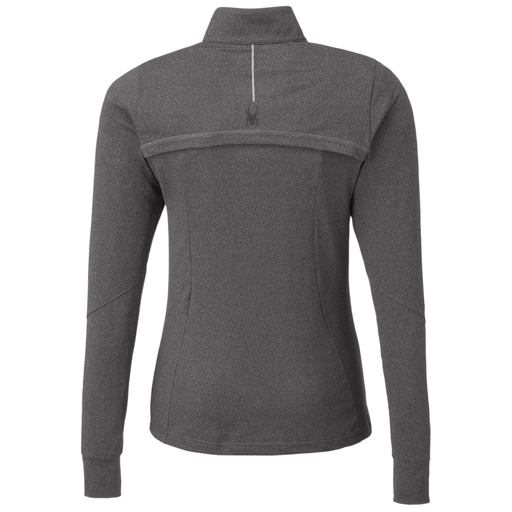 Spyder Women's Black Frost Spyre Quarter-Zip