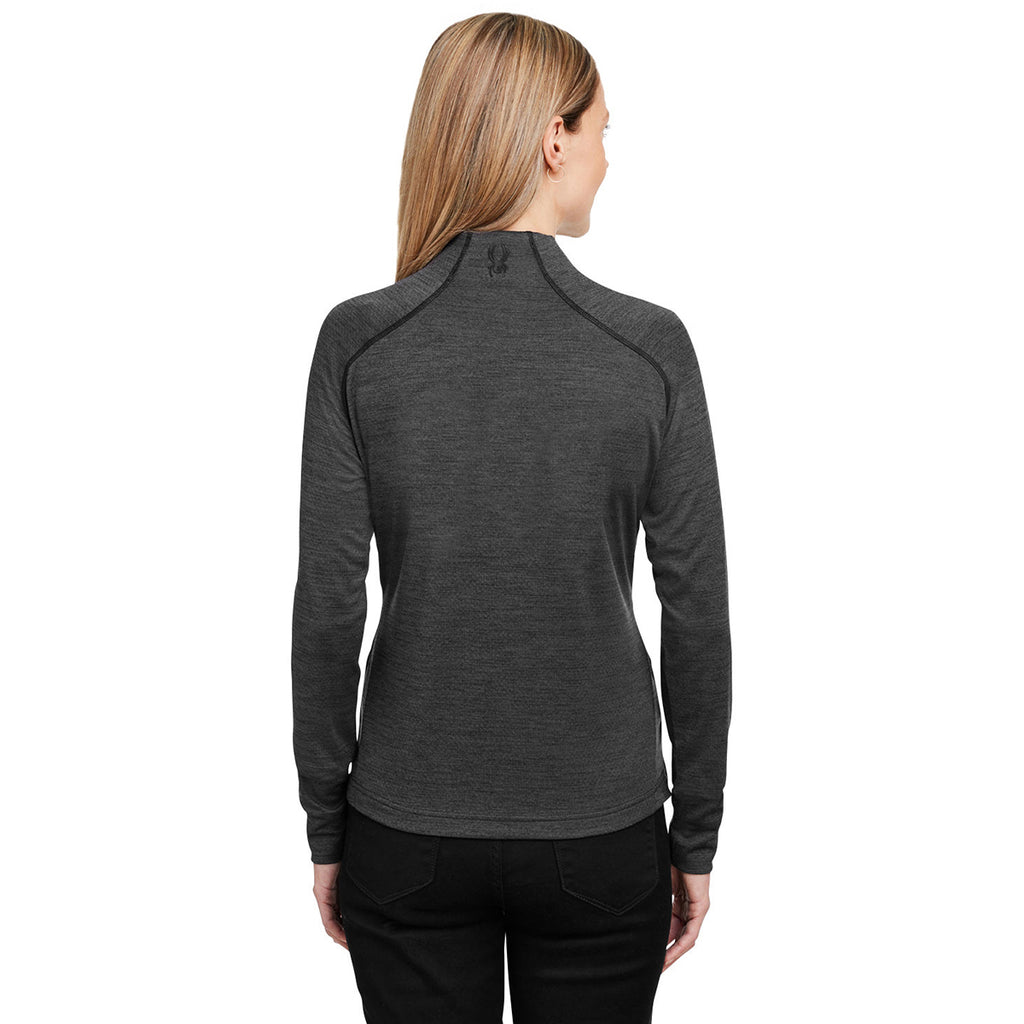 Spyder Women's Black Jaspe Mission Half-Zip