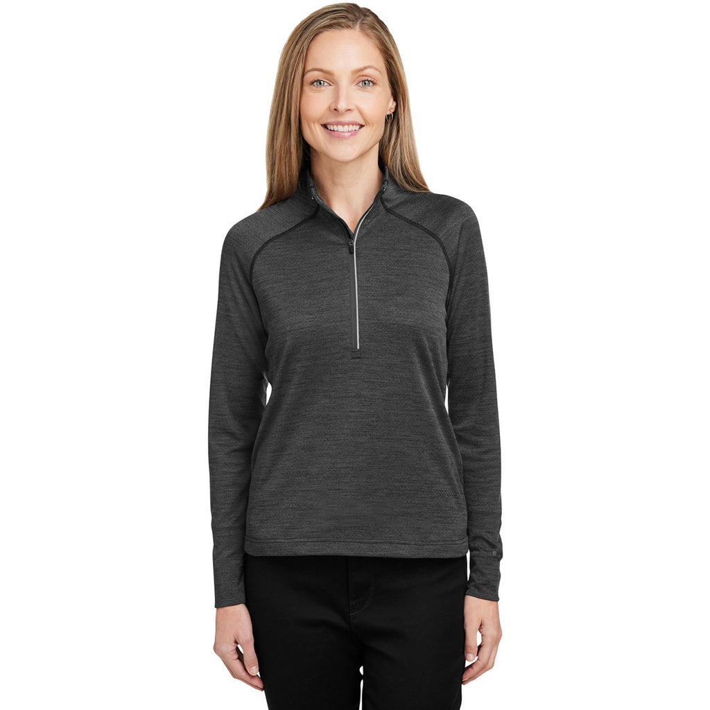 Spyder Women's Black Jaspe Mission Half-Zip