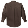 Port Authority Men's Coffee Bean/Light Stone Extended Size Long Sleeve Easy Care Shirt