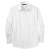 Port Authority Men's White Tall Long Sleeve Non-Iron Twill Shirt