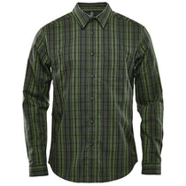 Stormtech Men's Earth Plaid Muirfield Performance Long Sleeve Shirt