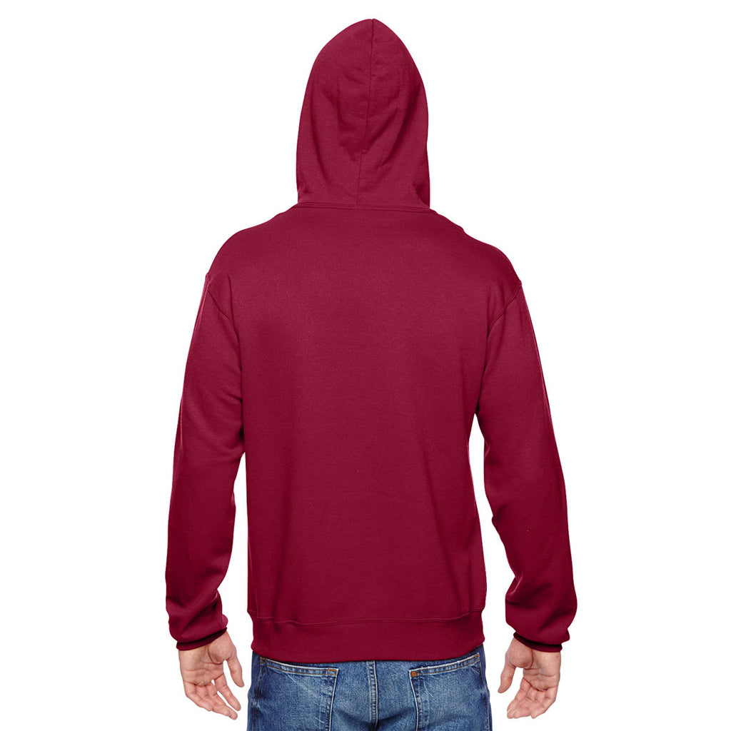 Fruit of the Loom Men's Cardinal 7.2 oz. SofSpun Hooded Sweatshirt