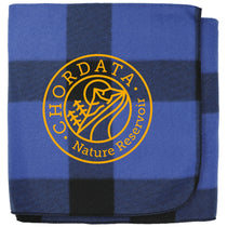 Bullet Blue/Black Buffalo Plaid Fleece Blanket