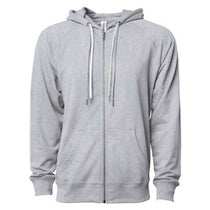 Independent Trading Co. Unisex Athletic Heather Icon Lightweight Loopback Terry Zip Hood