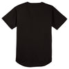 Sport-Tek Men's Black PosiCharge Tough Mesh Full-Button Jersey