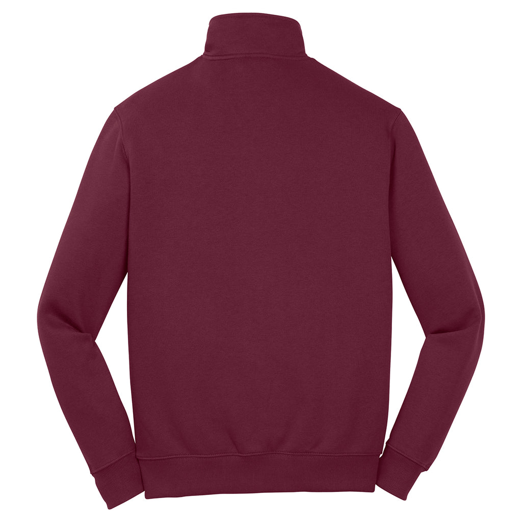 Sport-Tek Men's Maroon 1/4-Zip Sweatshirt