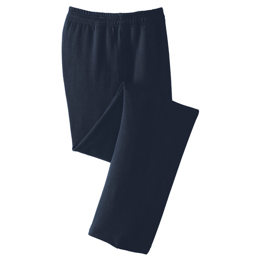 Sport-Tek Men's True Navy Open Bottom Sweatpant